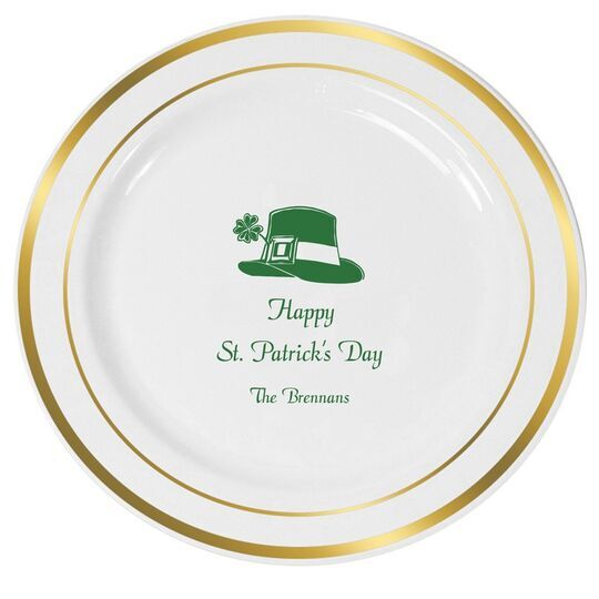 Be Irish Premium Banded Plastic Plates